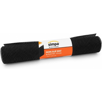 Non Slip Mat Roll Black PVC Foam Shelf Liner