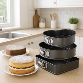 Latham & Hall Set of 3 Springform Cake Tins