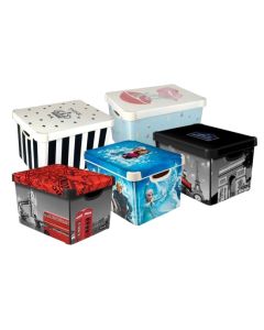 Curver Deco Box Themed Storage Boxes With Lids