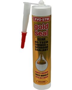 Evo-Stik Serious Gold Seal Clear Hi-Tech Shower Bathroom and Kitchen Sealant