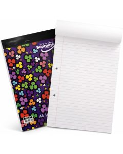 A4 140Pgs Flower Power 8mm Ruled Top Perforated Refill Pads