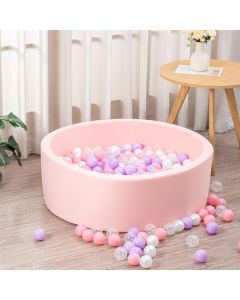 simpa Round Baby Soft Foam Ball Pit with 200 Balls
