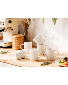 Embossed Conifere New Bone China Mugs