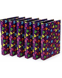A4 Flower Power 2 Ring Binder Folder 40mm Spine