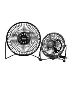 Single Speed Black Portable USB Desk Fans