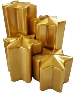 Decorative Wax Candles Pointed Star Pillar Candles