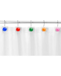 Rainbow Sphere Balls Stainless Steel Shower Curtain Hooks