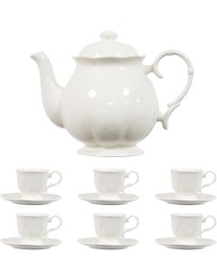 Porcelain White Tea Set