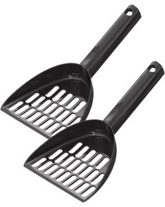 Black Plastic Cat Litter Scoop Sifter Set
