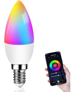 C35 E14 6W WiFi LED Smart Light Bulb 600 Lumen 