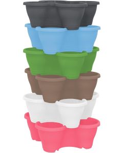 Quad-Pot Stackable Planters