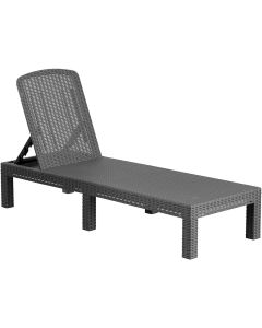 Adjustable Outdoor Garden Sun Lounger No Cushion