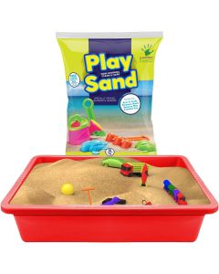 Rectangular Deep Sand Pit Play with 15kg Bag of Play Sand