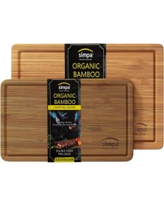 Organic Bamboo Pre-Oiled Double Sided Chopping Board