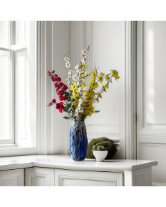 Decorative Coloured Molten Glass Centerpiece Flower Vase