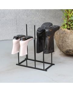 Wellington Boot Rack Black Metal Design