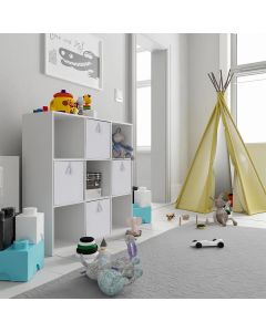 Urban Living Silver Velvet Collapsible Storage Cubes