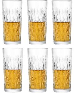Old-Fashion Highball Drinking Glasses 370ml