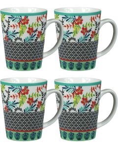 Decorative Floral Ceramic Mugs