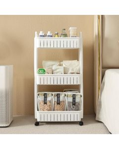 Narrow Storage Trolley with Wheels