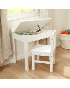 Melissa & Doug Furniture Wooden Lift-Top Desk & Chair
