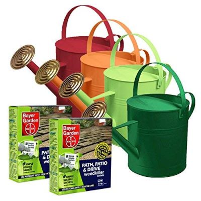 Bayer Garden 2 x Path, Patio & Drive Weed Killer & Watering Can