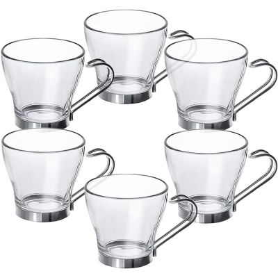 Lucenté Urban Living Glass Coffee Cups