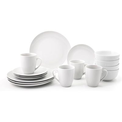 Dinnerware Porcelain White Set