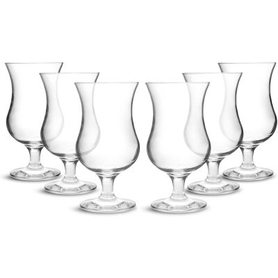Pina Colada Hurricane Cocktail Glasses