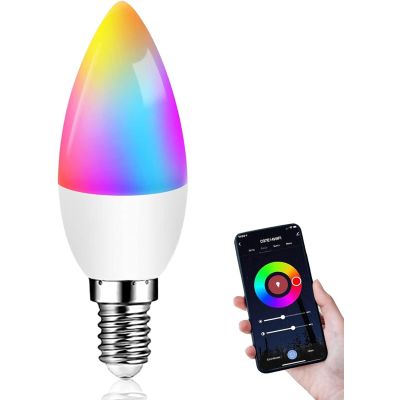 C35 E14 6W WiFi LED Smart Light Bulb 600 Lumen 