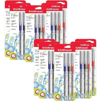 Erich Krause Chloe 3PC Gel Ink Pens 
