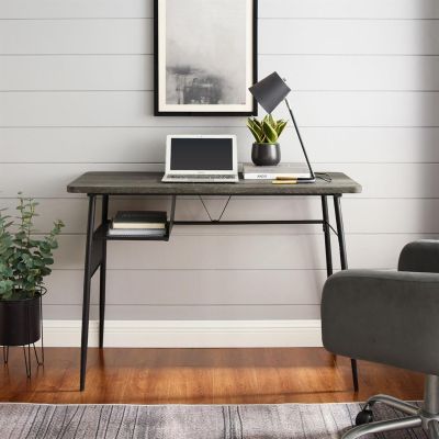 Metal Storage Shelf Writing Desk