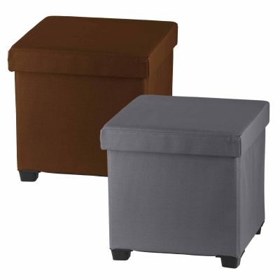 Folding Storage Ottoman Foot Rest Stool