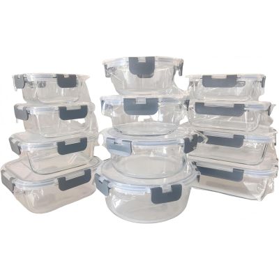 Meal Prep Glass Food Storage Containers 12 Pack