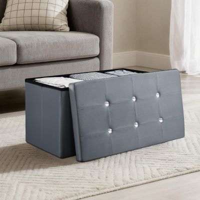 Ottoman Storage Extra Thick Comfortable Cushion