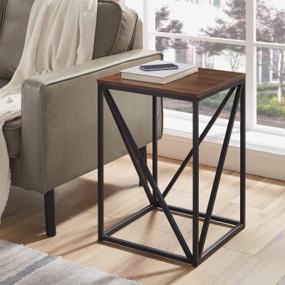 Eden Bridge Designs Side Table Dark Walnut