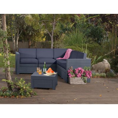 Keter Provence Garden Sofa Graphite Lounge Garden