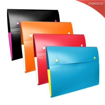 Expanding A4 File Folder - 8 Pocket Plastic Accordion File Organiser