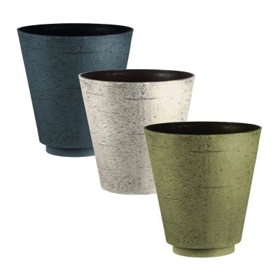 Hudson Textured Effect Plastic Planter