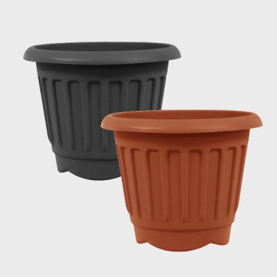Round Chunky Plastic Planters