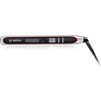 Ceramic Hair Straighteners with LCD Display and Rounded Plates