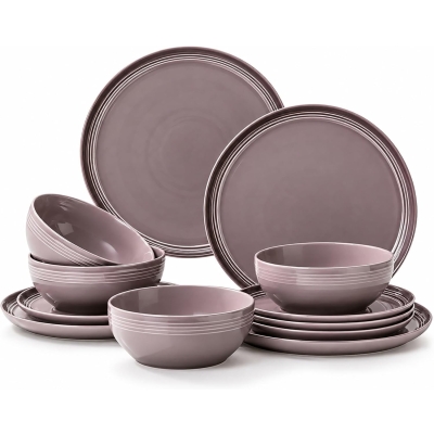 Elevare Grey Glazed Dinner Set