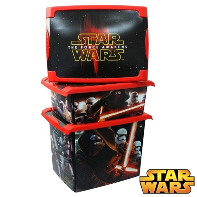 Star Wars: The Force Awakens Stackable Decorative Storage Box Set