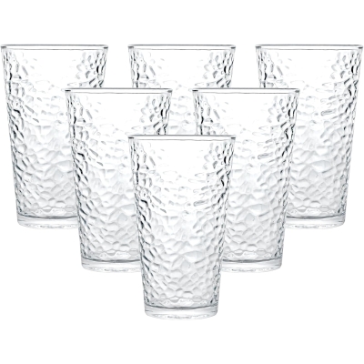 Lucente Hammer Patten Water Dinking Glasses 335ml