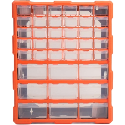 Multi Drawers Plastic DIY Tool Bit Storage Organiser Cabinet