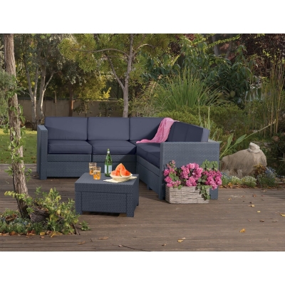 Keter Provence Garden Sofa Graphite Lounge Garden