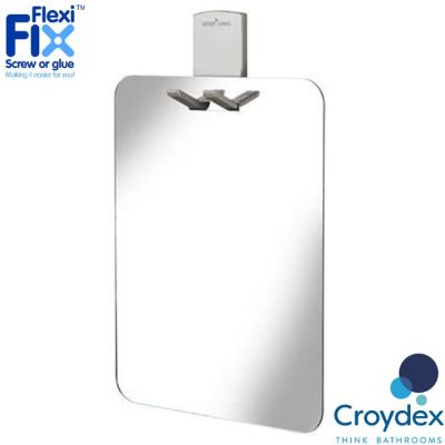 Croydex Shaving Shower Mirror With Razor Holder