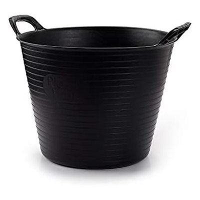 Doodle And Mooze 42 Litre Black Heavy Duty Large Flexi Tub Bucket