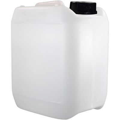 Gallon White Opaque Plastic Jerry Can