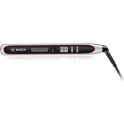 Ceramic Hair Straighteners with LCD Display and Rounded Plates